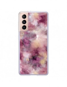 Coque Samsung Galaxy S21 Plus 5G Roses Bouquet Pink -...