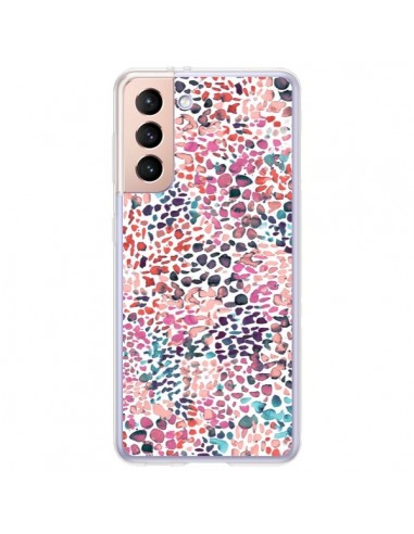 Coque Samsung Galaxy S21 Plus 5G Soft Nautical Watercolor Lines - Ninola Design