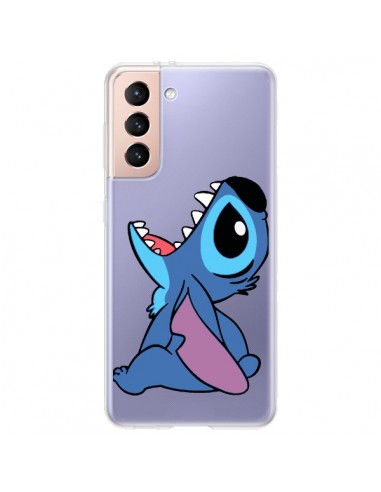 Coque Samsung Galaxy S21 Plus 5G Stitch de Lilo et Stitch Transparente