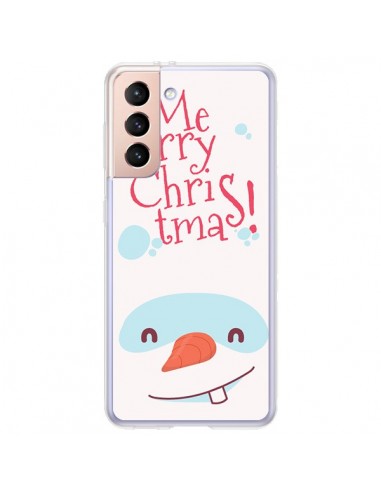Coque Samsung Galaxy S21 Plus 5G Bonhomme de Neige Merry Christmas Noël - Nico