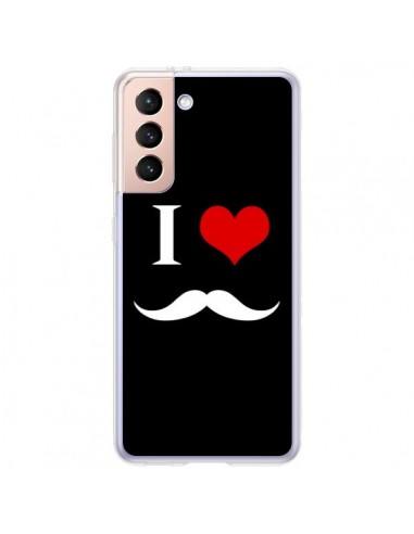 Coque Samsung Galaxy S21 Plus 5G I Love Moustache - Nico