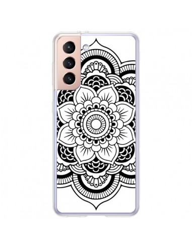 Coque Samsung Galaxy S21 Plus 5G Mandala Noir Azteque - Nico