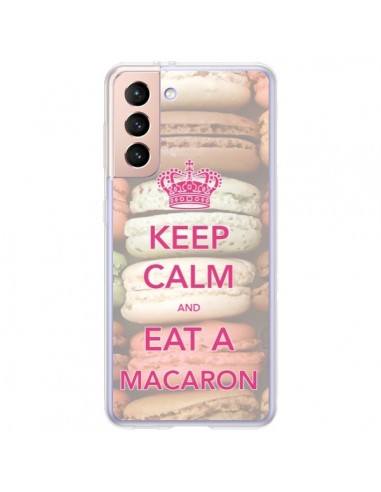 Coque Samsung Galaxy S21 Plus 5G Keep Calm and Eat A Macaron - Nico