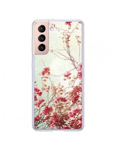 Coque Samsung Galaxy S21 Plus 5G Fleur Vintage Rose - Nico