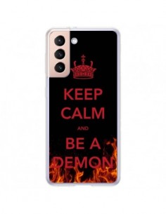 Coque Samsung Galaxy S21 Plus 5G Keep Calm and Be A Demon...