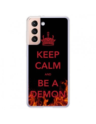 Coque Samsung Galaxy S21 Plus 5G Keep Calm and Be A Demon - Nico