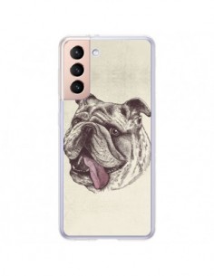 Coque Samsung Galaxy S21 Plus 5G Chien Bulldog - Rachel...