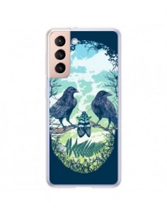 Coque Samsung Galaxy S21 Plus 5G Tête de Mort Nature -...