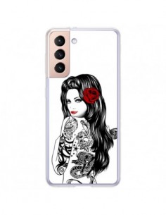 Coque Samsung Galaxy S21 Plus 5G Tattoo Girl Lolita -...