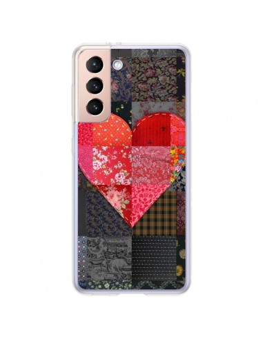 Coque Samsung Galaxy S21 Plus 5G Coeur Heart Patch - Rachel Caldwell