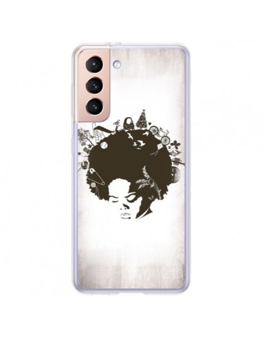 Coque Samsung Galaxy S21 Plus 5G Childhood Garden Afro - Rachel Caldwell