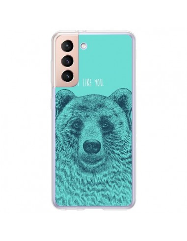 Coque Samsung Galaxy S21 Plus 5G Bear Ours I like You - Rachel Caldwell