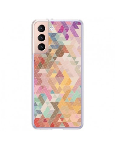 Coque Samsung Galaxy S21 Plus 5G Azteque Pattern Triangles - Rachel Caldwell