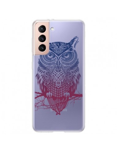 Coque Samsung Galaxy S21 Plus 5G Hibou Chouette Owl Transparente - Rachel Caldwell