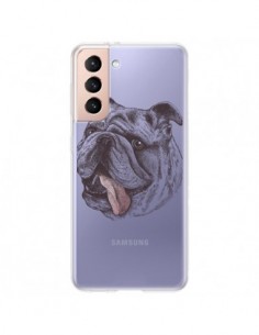 Coque Samsung Galaxy S21 Plus 5G Chien Bulldog Dog...