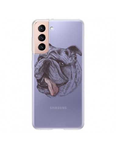 Coque Samsung Galaxy S21 Plus 5G Chien Bulldog Dog Transparente - Rachel Caldwell