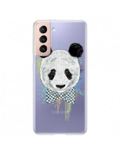 Coque Samsung Galaxy S21 Plus 5G Panda Noeud Papillon...