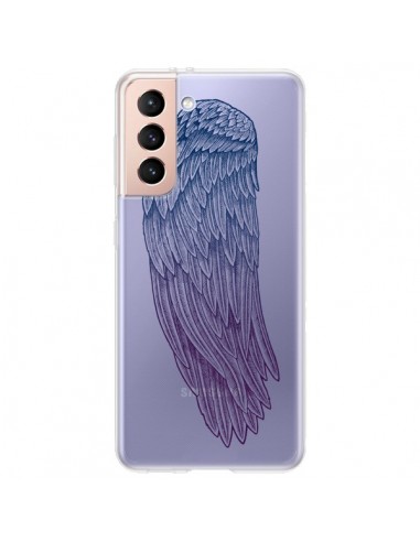 Coque Samsung Galaxy S21 Plus 5G Ailes d'Ange Angel Wings Transparente - Rachel Caldwell
