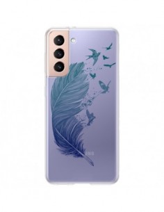 Coque Samsung Galaxy S21 Plus 5G Plume Feather Fly Away...