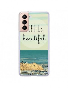 Coque Samsung Galaxy S21 Plus 5G Life is Beautiful - R...