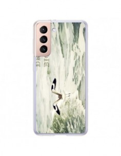 Coque Samsung Galaxy S21 Plus 5G Dream Big Mouette Mer -...
