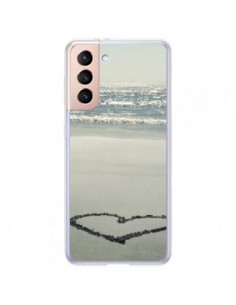 Coque Samsung Galaxy S21 Plus 5G Coeoeur Plage Beach Mer...