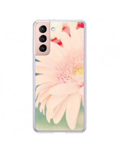 Coque Samsung Galaxy S21 Plus 5G Fleurs Roses magnifique - R Delean