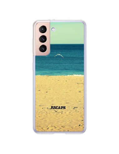 Coque Samsung Galaxy S21 Plus 5G Escape Mer Plage Ocean Sable Paysage - R Delean