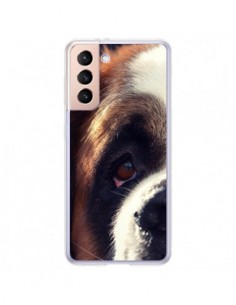 Coque Samsung Galaxy S21 Plus 5G Saint Bernard Chien Dog...