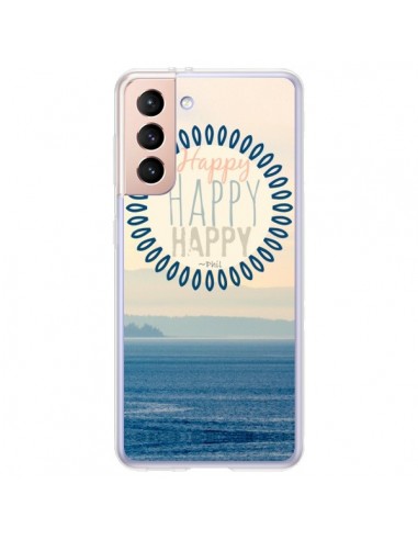 Coque Samsung Galaxy S21 Plus 5G Happy Day Mer Ocean Sable Plage Paysage - R Delean