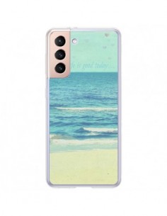 Coque Samsung Galaxy S21 Plus 5G Life good day Mer Ocean...