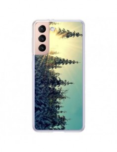 Coque Samsung Galaxy S21 Plus 5G Hiver Paysage Neige...