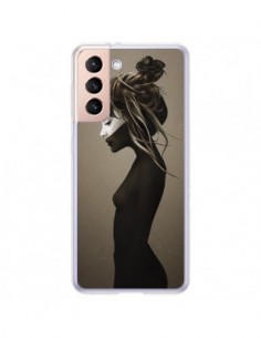 Coque Samsung Galaxy S21 Plus 5G Fille Pensive - Ruben...