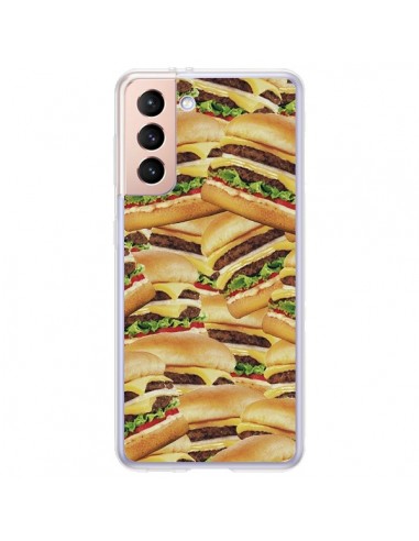 Coque Samsung Galaxy S21 Plus 5G Burger Hamburger Cheeseburger - Rex Lambo