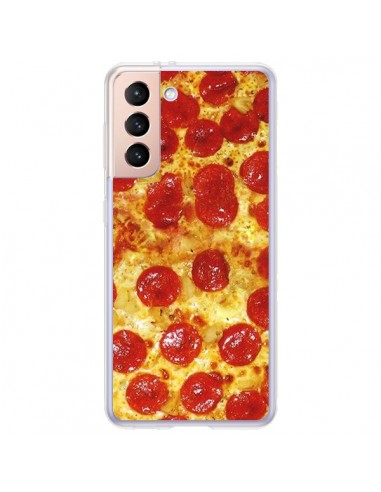 Coque Samsung Galaxy S21 Plus 5G Pizza Pepperoni - Rex Lambo