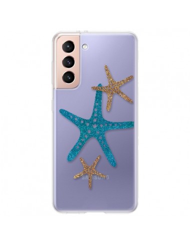 Coque Samsung Galaxy S21 Plus 5G Etoile de Mer Starfish Transparente - Sylvia Cook