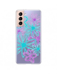 Coque Samsung Galaxy S21 Plus 5G Turquoise and Purple...