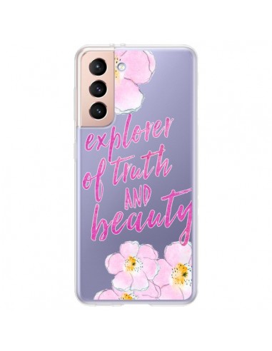 Coque Samsung Galaxy S21 Plus 5G Explorer of Truth and Beauty Transparente - Sylvia Cook