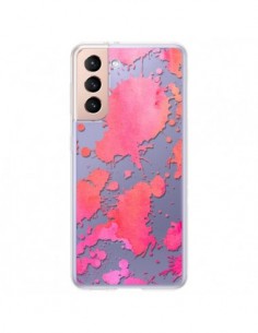Coque Samsung Galaxy S21 Plus 5G Watercolor Splash Taches...
