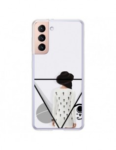 Coque Samsung Galaxy S21 Plus 5G Confusion Femme Oeil...