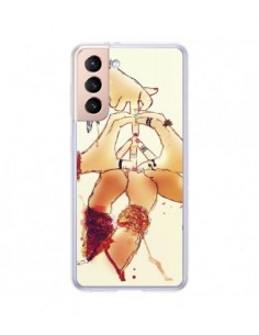Coque Samsung Galaxy S21 Plus 5G Peace and Love - Sara Eshak