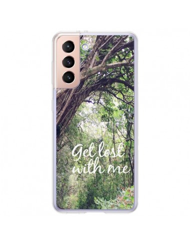 Coque Samsung Galaxy S21 Plus 5G Get lost with him Paysage Foret Palmiers - Tara Yarte