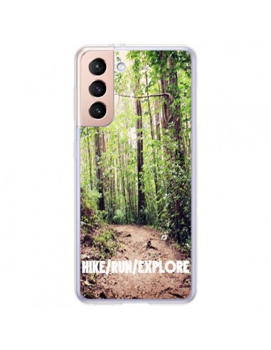 Coque Samsung Galaxy S21 Plus 5G Hike Run Explore Paysage Foret - Tara Yarte