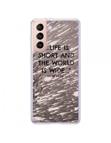 Coque Samsung Galaxy S21 Plus 5G Life is short Foret - Tara Yarte