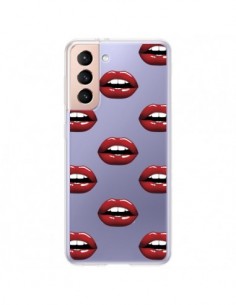 Coque Samsung Galaxy S21 Plus 5G Lèvres Rouges Lips...