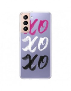 Coque Samsung Galaxy S21 Plus 5G XoXo Rose Blanc Noir...