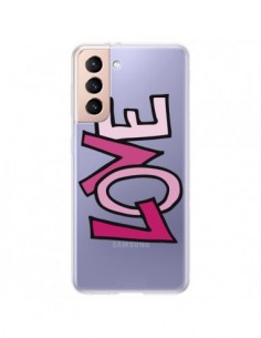Coque Samsung Galaxy S21 Plus 5G Love Amour Transparente...