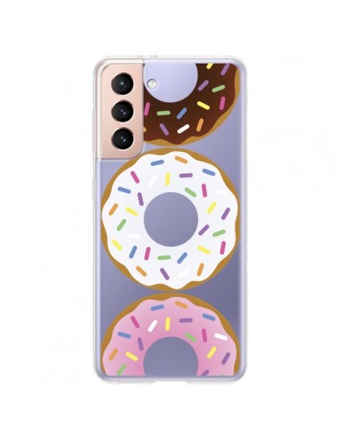 Coque Samsung Galaxy S21 Plus 5G Bagels Bonbons Transparente - Yohan B.