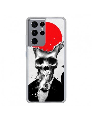 Coque Samsung Galaxy S21 Ultra et S30 Ultra Splash Skull Tête de Mort - Ali Gulec