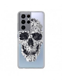 Coque Samsung Galaxy S21 Ultra et S30 Ultra Doodle Skull...
